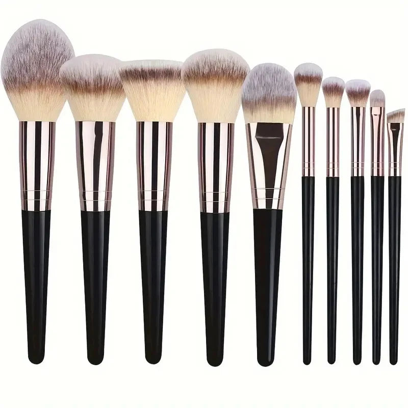 RUNTOIN 20-Piece Makeup Brush Set – Soft Fluffy Cosmetic Brushes Makeup Brush Set Peaceful Pleasures Health and Wellness 132-BK-10PCS