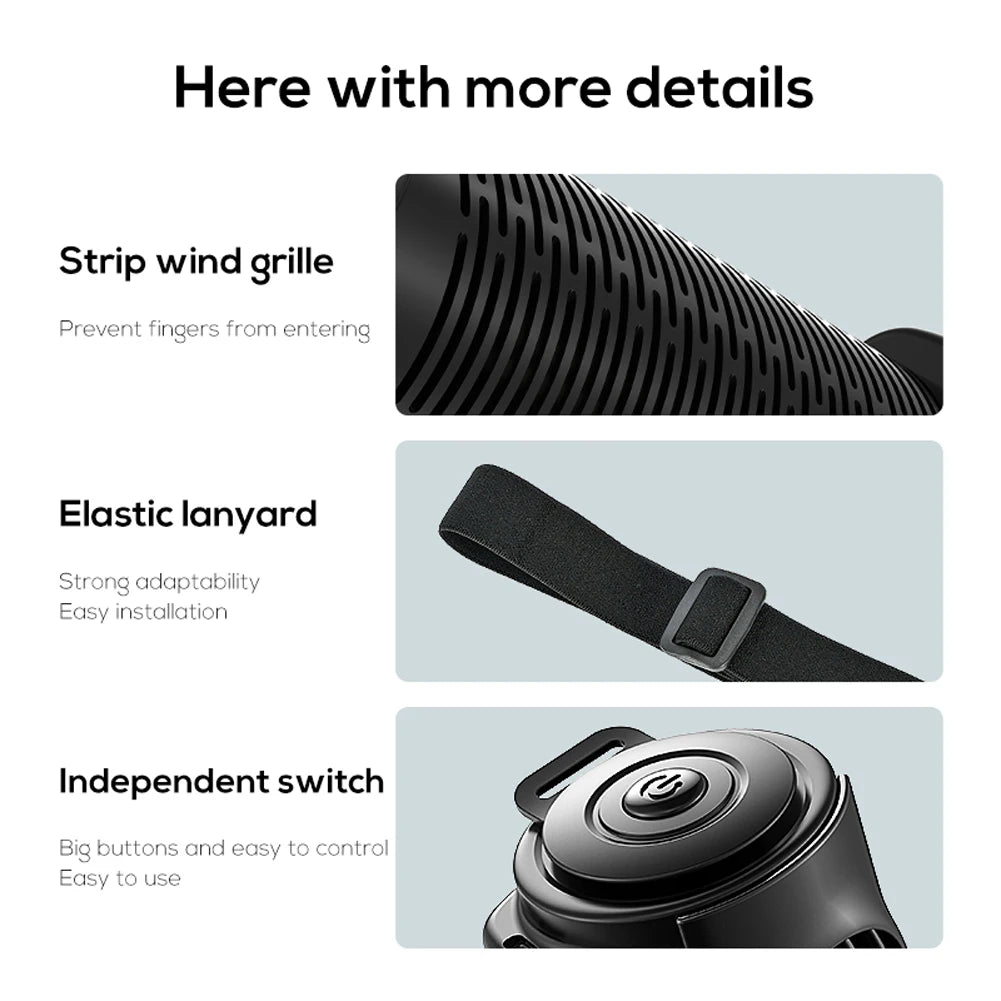 USB Car Headrest Fan | 3-Speed Cooling Back Seat Fan Peaceful Pleasures Health and Wellness