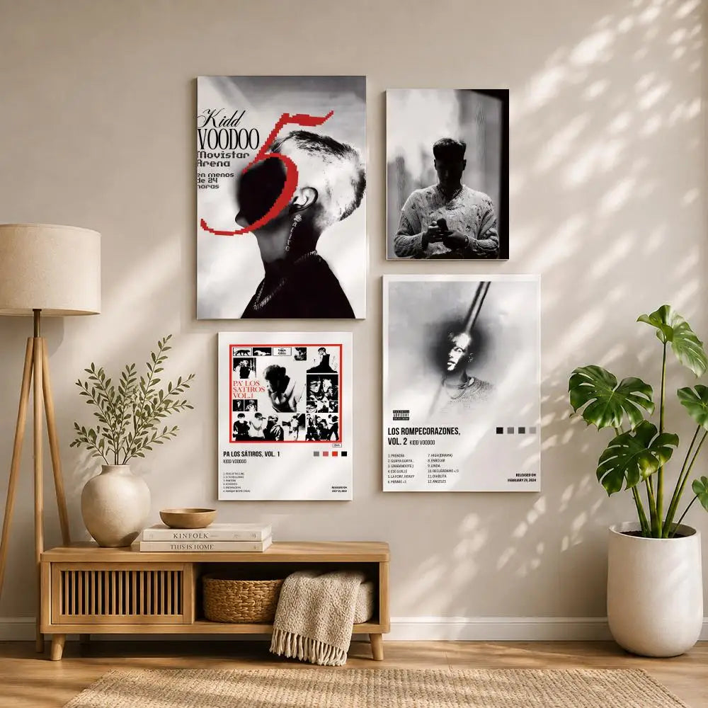 Singer K-Kidd VoodooS Poster HD Self Adhesive Waterproof Wall Art Ideal for Home Office Dorm Bedroom Great Gift Peaceful Pleasures Health and Wellness