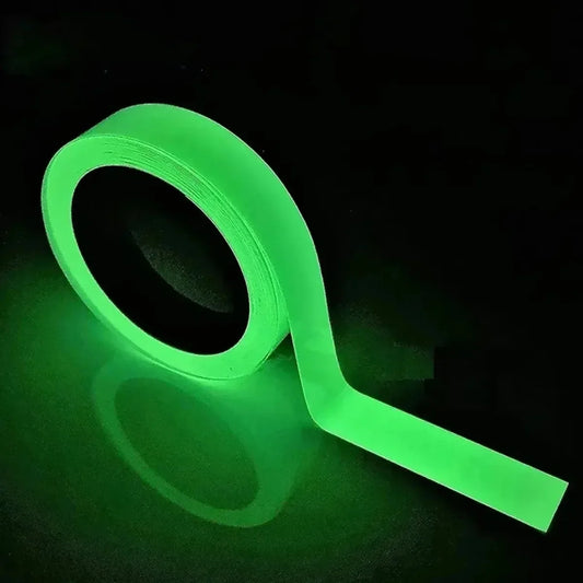 Glow in the Dark Tape 5M – Self-Adhesive Luminous Safety Tape Luminous Safety Tape Peaceful Pleasures Health and Wellness 5m x 20mm Medium