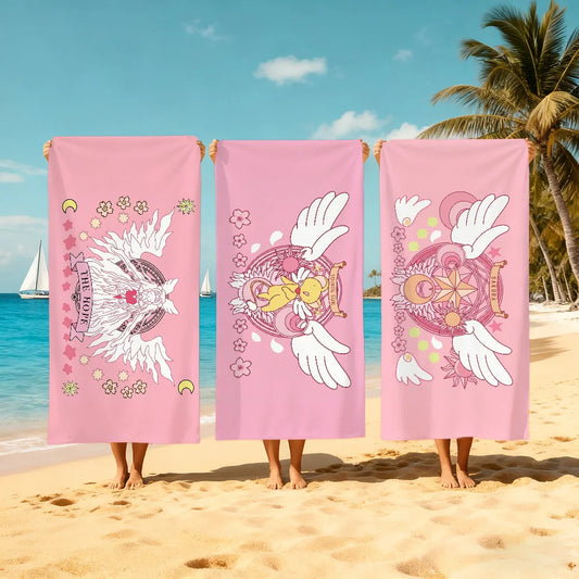 Cardcaptor Sakura Anime Beach Towel | Quick Dry, Soft, Multi-Size Anime Beach Towel Peaceful Pleasures Health and Wellness