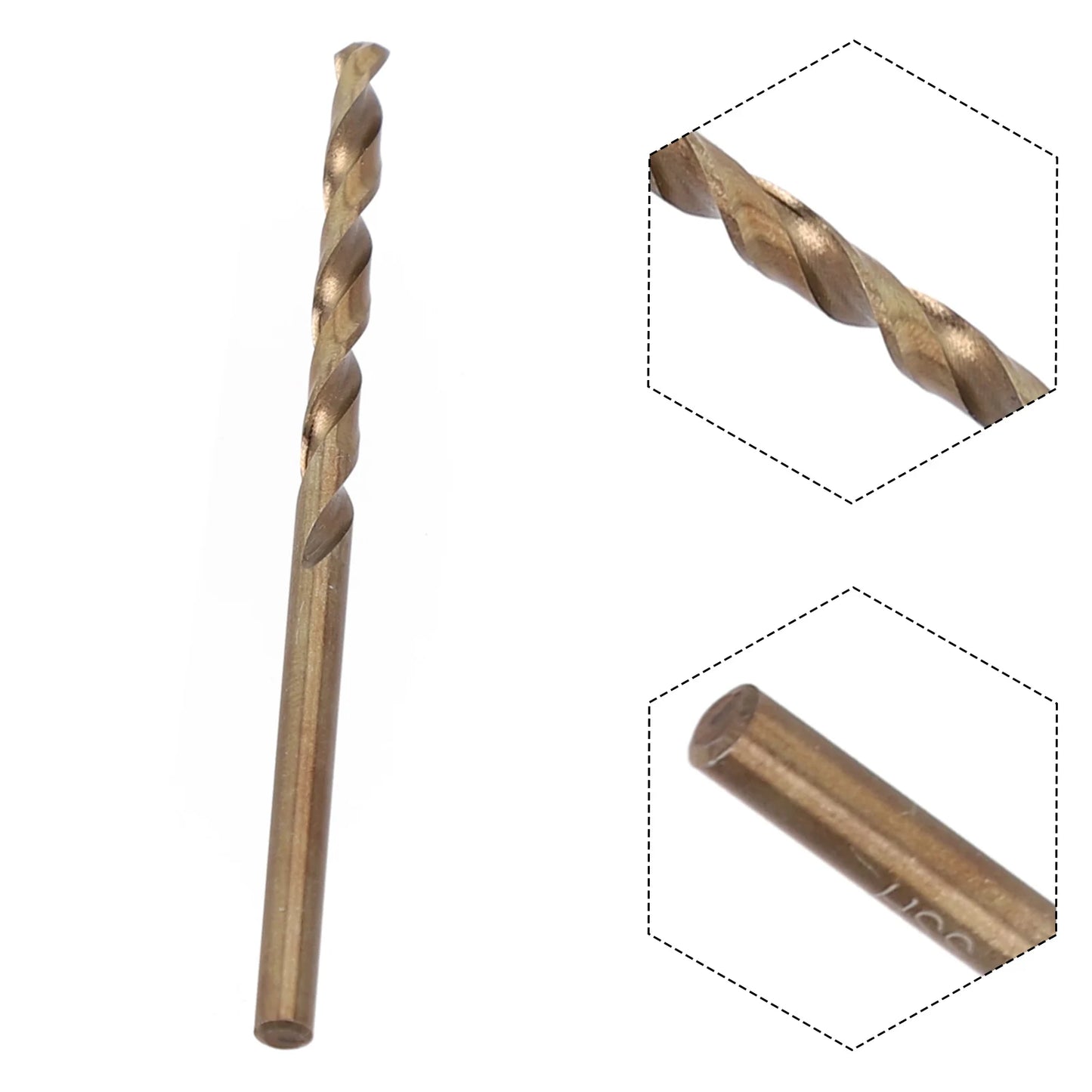 M35 Cobalt HSS Drill Bit Straight Shank T-wist Metal Stainless Steel
