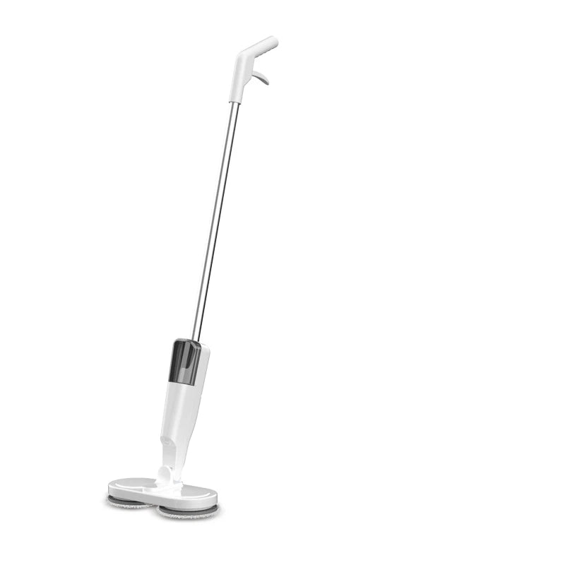HOMEFISH 2-in-1 Wireless Electric Spin Mop Wet Dry Automatic Floor Cleaner for Home Car Glass Ceiling Window Door Peaceful Pleasures Health and Wellness white