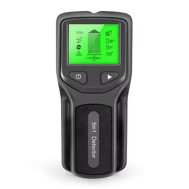 5-in-1 Wall Detector with LCD Display, Digital Handheld Scanner for AC Wire Metal Wood Pipe & Cable Accurate Locator Stud Finder Peaceful Pleasures Health and Wellness Black