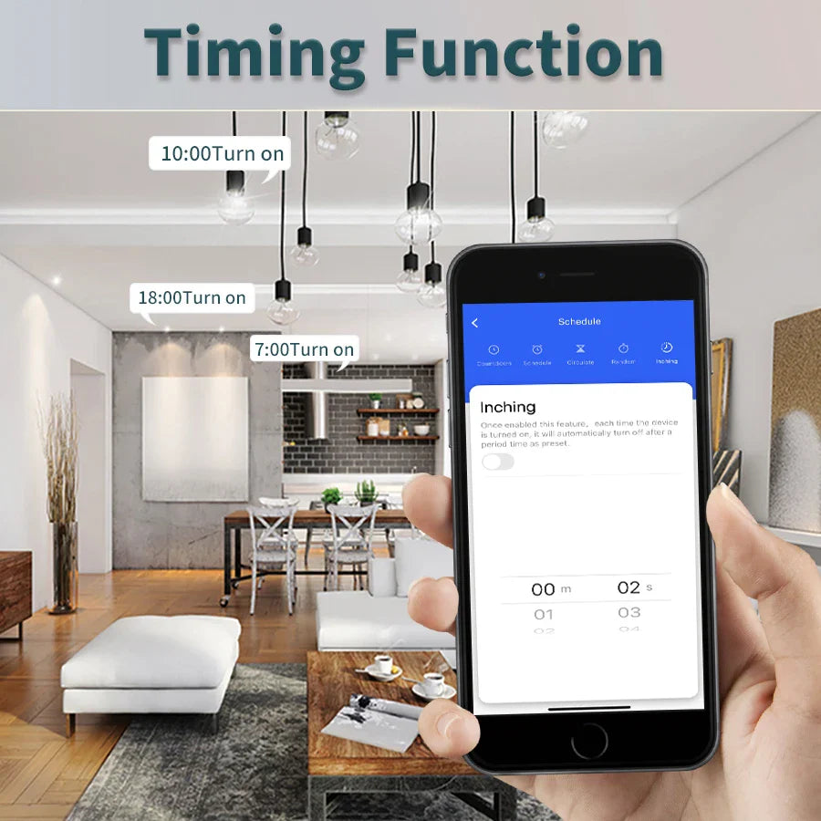 Tuya WiFi Smart Switch 433MHz 1/2/3 Gang – Alexa & Google Home