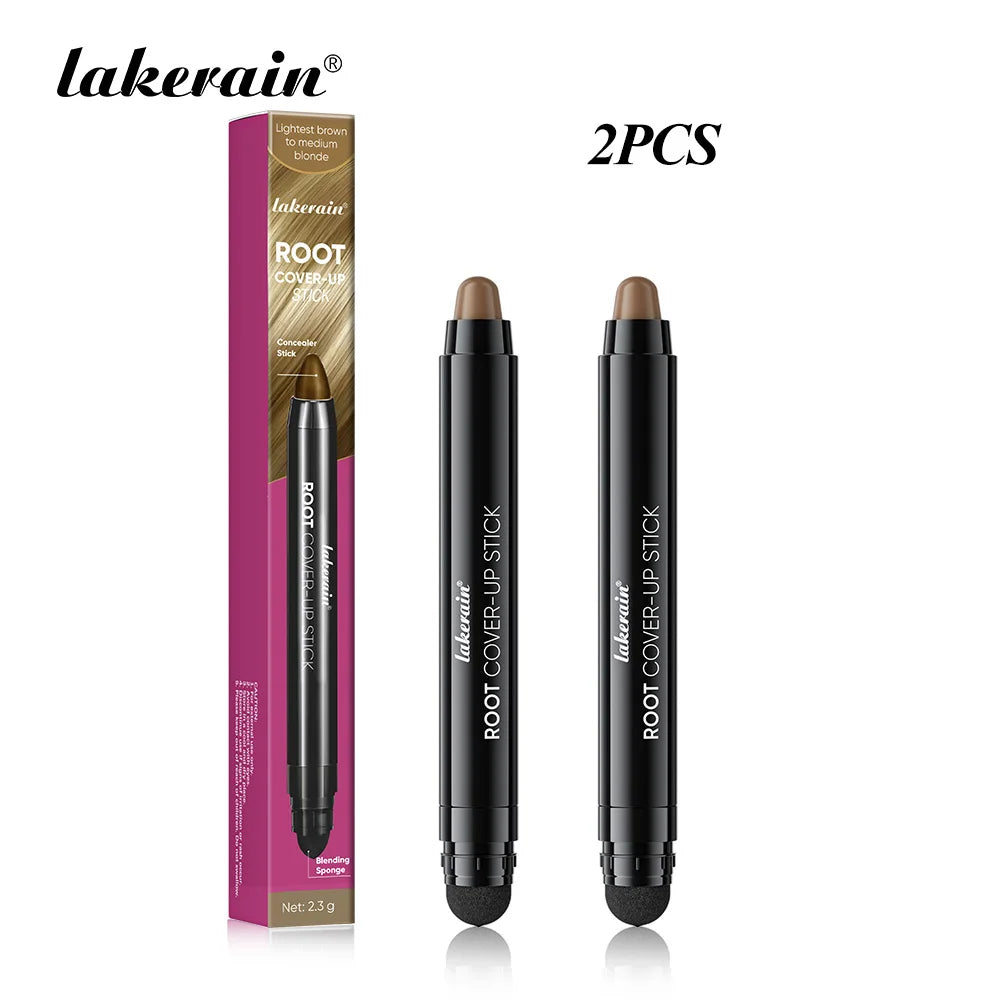 Lakerain Hair Dye Pen Men Women Precise Gray Coverage Stick Smudge-Resistant Long-Lasting Makeup Smooth Application Dye Stick Peaceful Pleasures Health and Wellness P4 x 2