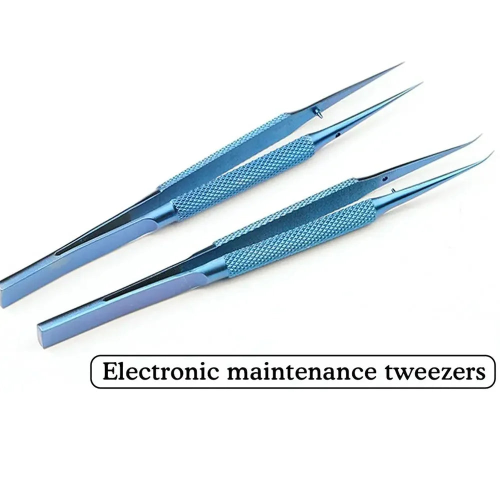 Titanium Precision Tweezers – Antimagnetic PCB Phone Repair Tool