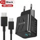 25W PD QC3.0 Dual Port Fast Charger USB-C Travel Adapter