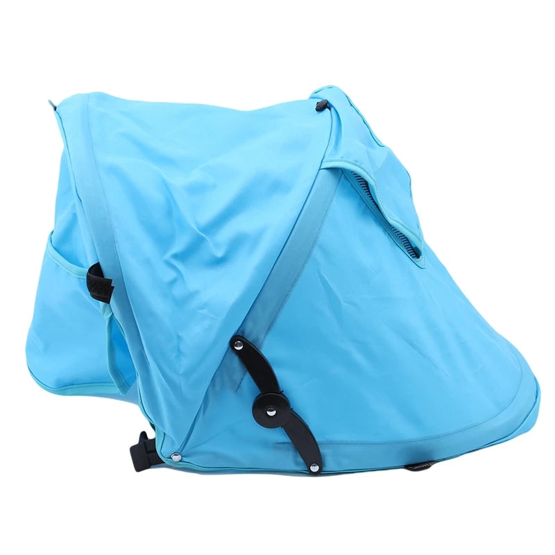 Baby Stroller Sunshield Shade Protection Hood Canopy Cover Prams Stroller Accessories Visor Sitting and Lying Shade Peaceful Pleasures Health and Wellness Blue