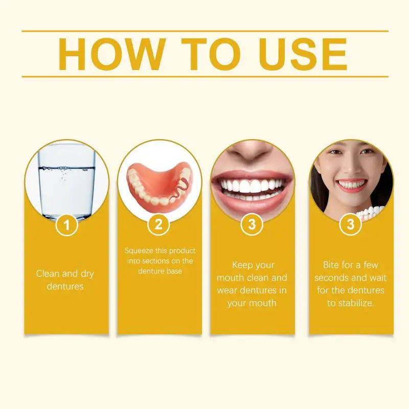 ORALHOE Denture Adhesive Cream – Zinc-Free, 68g Firm Hold