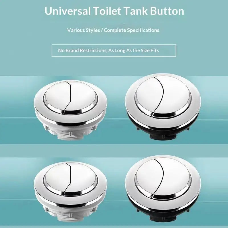 New Universal Dual-flush Toilet Tank Push-button Flush Button 38/48/58mm Toilet Seat Tank Valve Dual-button Bathroom Accessory Peaceful Pleasures Health and Wellness