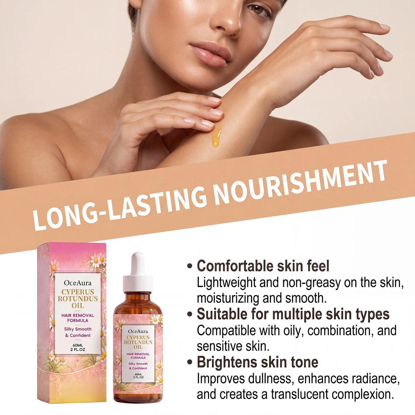 Cyperus Rotundus Hair Inhibitor Oil – Post Removal Skin Care