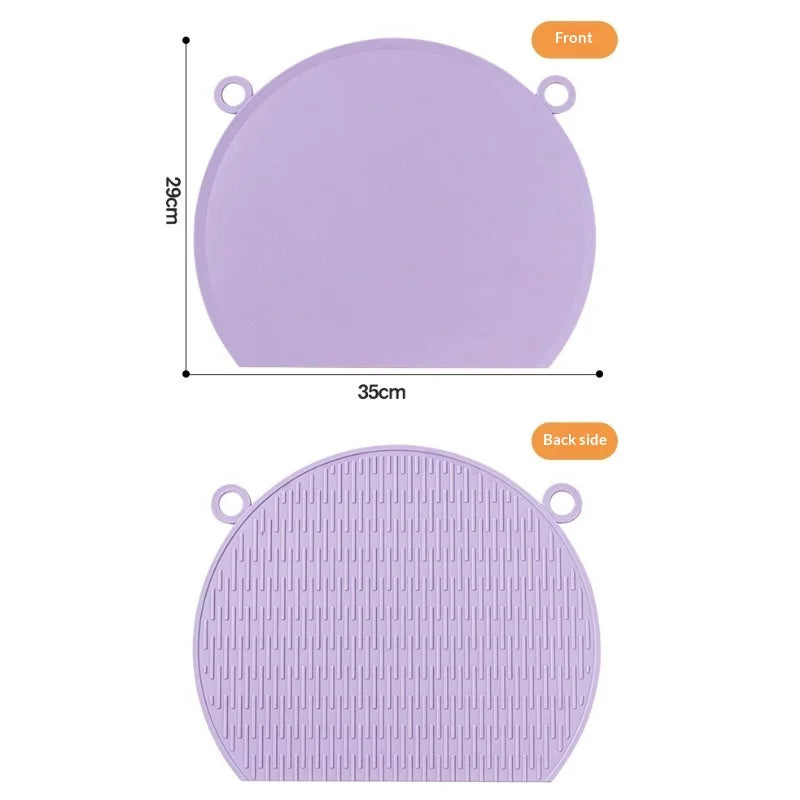 New Non-Slip Dura Kitchen Tpu Cutting Board, Round Flexible Bendable Design, Dishwasher Safe, Ideal for Kitchen & Restaurant Use Peaceful Pleasures Health and Wellness