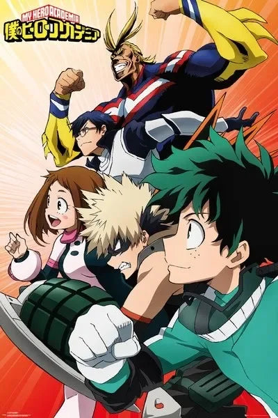 Japanese Anime My-Hero-Academia Poster Cartoon Manga Canvas Painting Wall Art Pictures Home Kids Room Decor Gift Peaceful Pleasures Health and Wellness 20X30CM A13