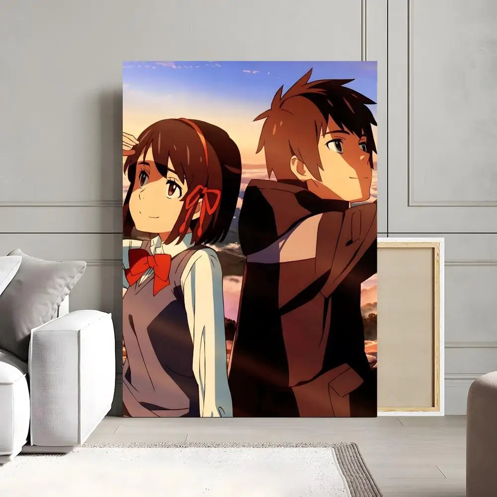 Your Name Anime Canvas Poster | Waterproof Wall Art Decor Anime Canvas Poster Peaceful Pleasures Health and Wellness