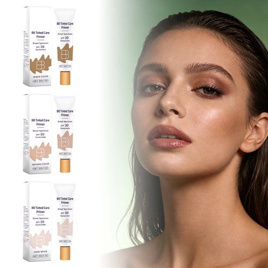 Sunscreen BB Cream Protect Sun Burn Calm Redness Balance Oil Shine Conceal Face Blemish Enhance Skin Barrier Portable Concealer Peaceful Pleasures Health and Wellness