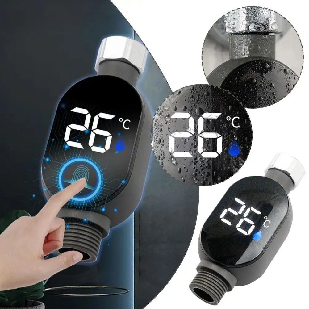 Universal Shower Head Water Temperature Meter Baby Children's Bath Thermostat Household Visual LED Faucet Thermometer Monitor Peaceful Pleasures Health and Wellness