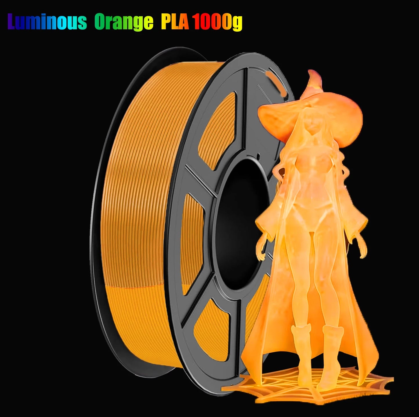 DINGSUN 3D Glow in Dark PLA Filament 1.75mm ±0.02mm Precision