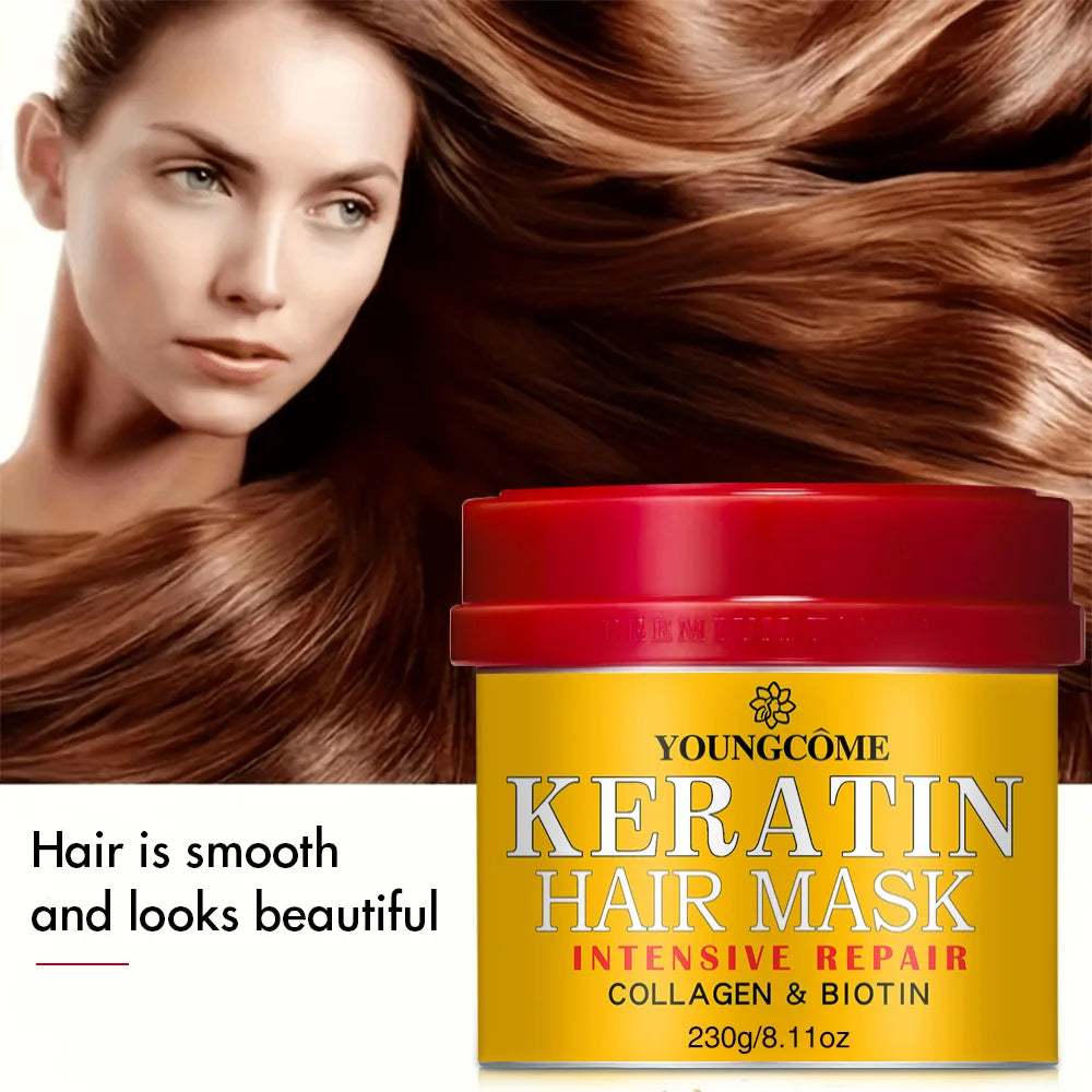 Hair Repairs Hair Mask Biotin Collagen Keratin Treatment Hairs Conditioner Hair Essential Oil Nourishing for Dry Damaged Peaceful Pleasures Health and Wellness
