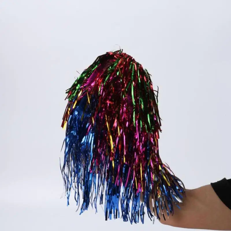 Foil Tinsel Fancy Dress Wig | Metallic Party & Cosplay Wig