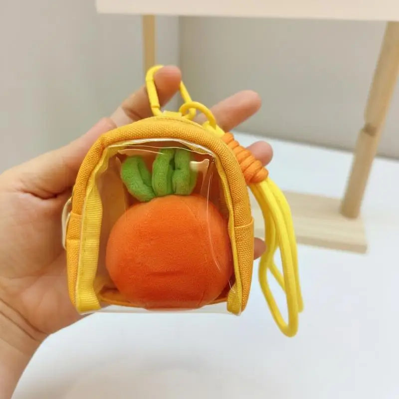 Mini Transparent Keychain Organizer Case – Earphone & Coin Bag