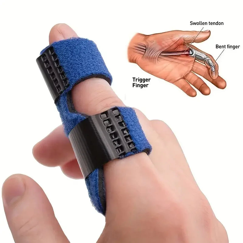 1Pc Adjustable Finger Splint with Lightweight Aluminum Base - Provides Support and Relief for Injured Fingers - Fits 40-80kg Peaceful Pleasures Health and Wellness