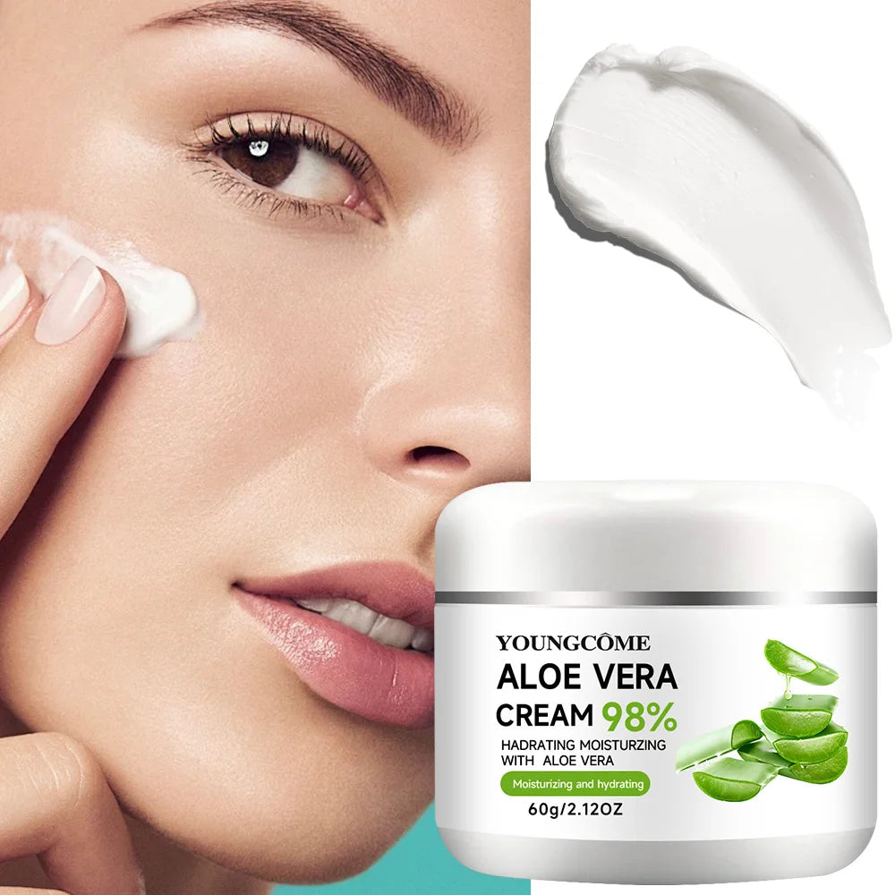 YOUNGCOME 98% Aloe Vera Face Cream – Anti-Aging Moisturiser Aloe Vera Face Cream Peaceful Pleasures Health and Wellness