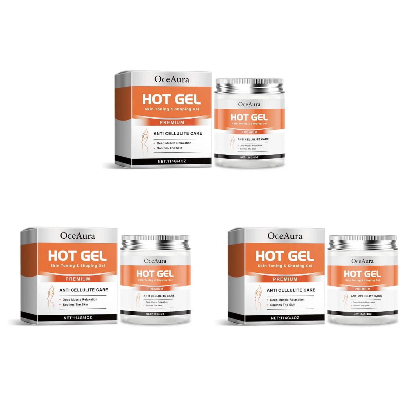 Hot Slimming Gel – Anti-Cellulite Body Firming Cream 114g