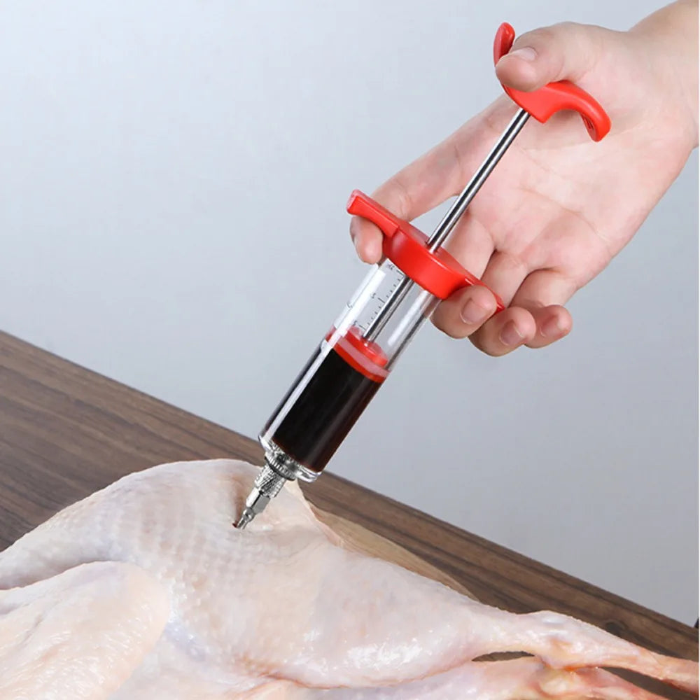 BBQ Meat Injector Kit | 30ml with 3 Stainless Steel Needles