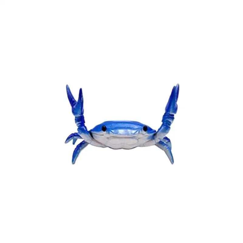 Weightlifting Crab Pen Holder Ornament Creative Personalized Decoration Model Gift Desktop Dislpay Pen Holder Peaceful Pleasures Health and Wellness Blue