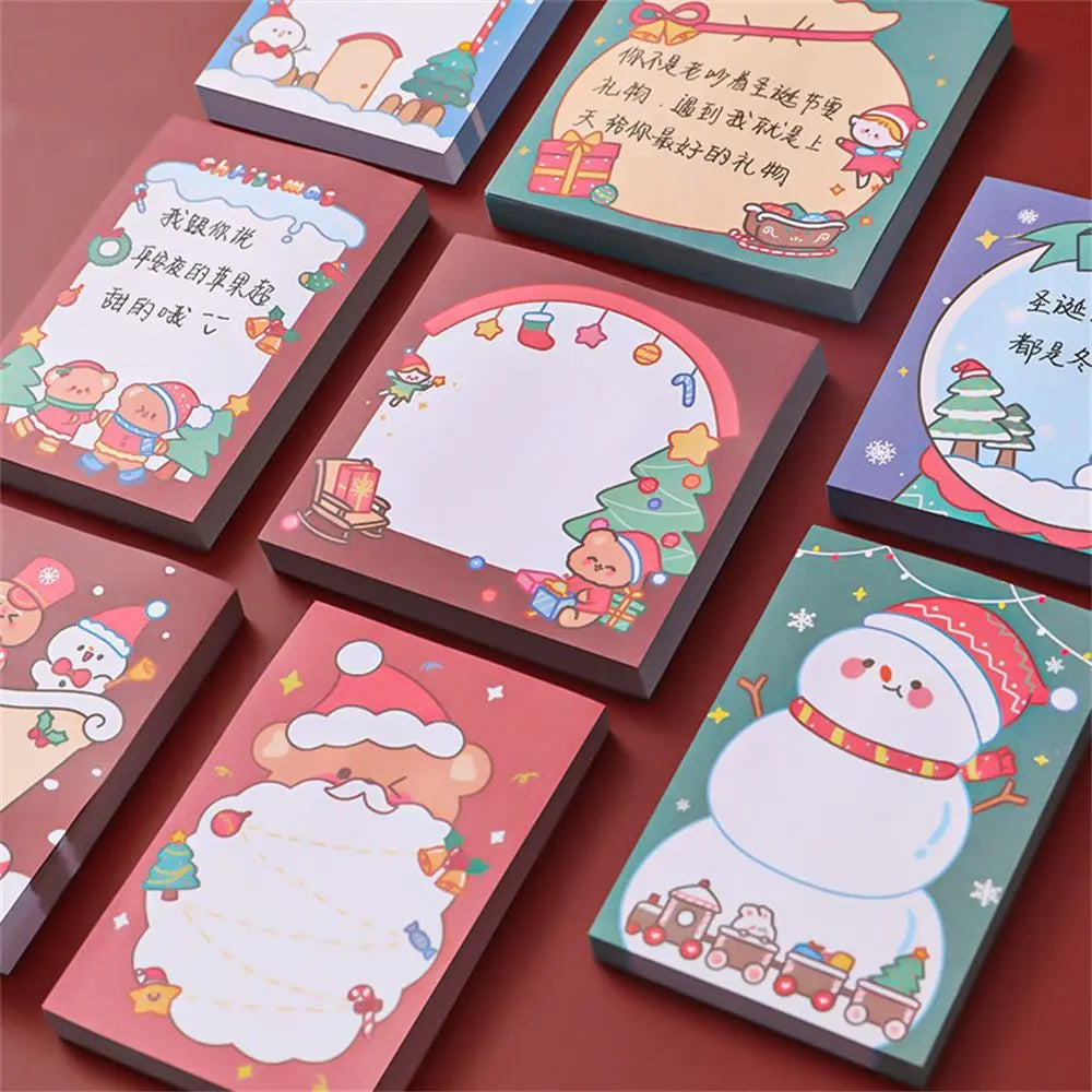 Christmas Santa Sticky Notes – 50-Sheet Holiday Memo Pad