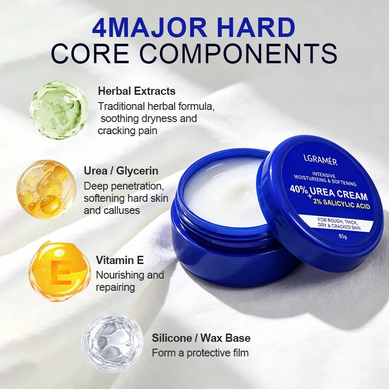 40% Urea + 2% Salicylic Acid Foot & Hand Cream | Cracked Heel