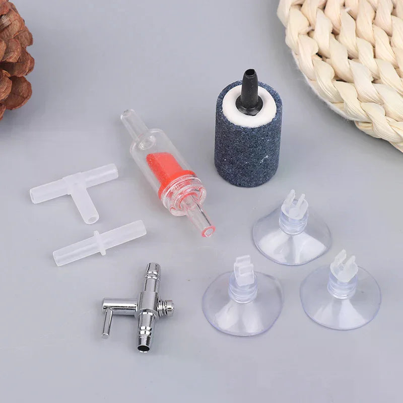 Aquarium Air Pump Kit – Air Stone, Aerator, Check Valve & Tube