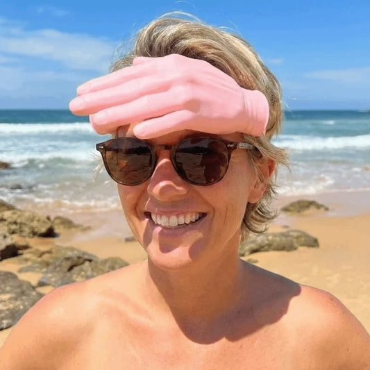 3D Printed Giant Hand Sun Visor Hat – Funny Beach Party Cap Novelty Sun Visor Hat Peaceful Pleasures Health and Wellness