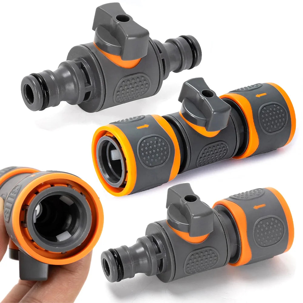 16mm Ball Valve Hose Coupling Joint Extender Connect Repair Adapter Quick Connector for Garden Irrigation Tubing Stop Water Peaceful Pleasures Health and Wellness