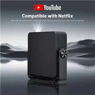 HM102 160ANSI Android 13 Smart Projector Auto Focus Native 1080P 4K Decode WiFi6 BT5.0 Portable Home Cinema Peaceful Pleasures Health and Wellness
