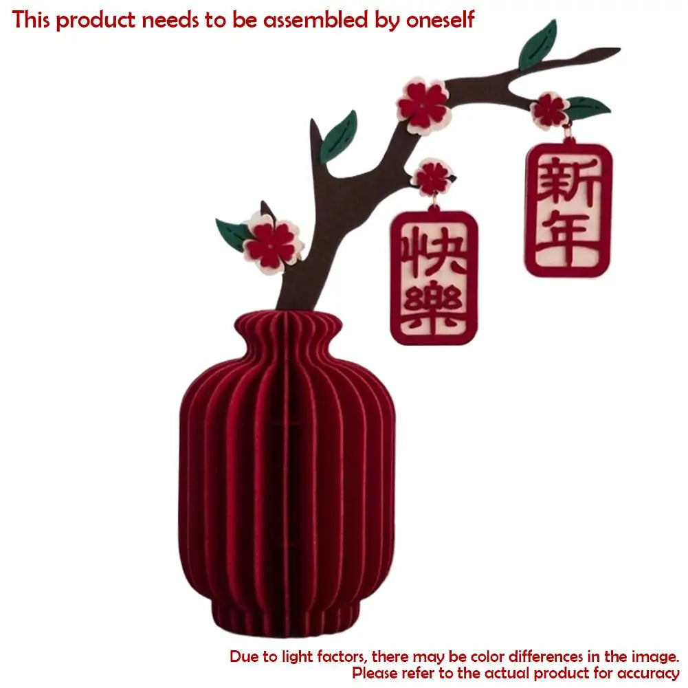 Creative Lantern Design Home Decoration Wedding Room Fabric Vase New Year Living Room Chinese Spring Festival Housewarming Gift Peaceful Pleasures Health and Wellness 03
