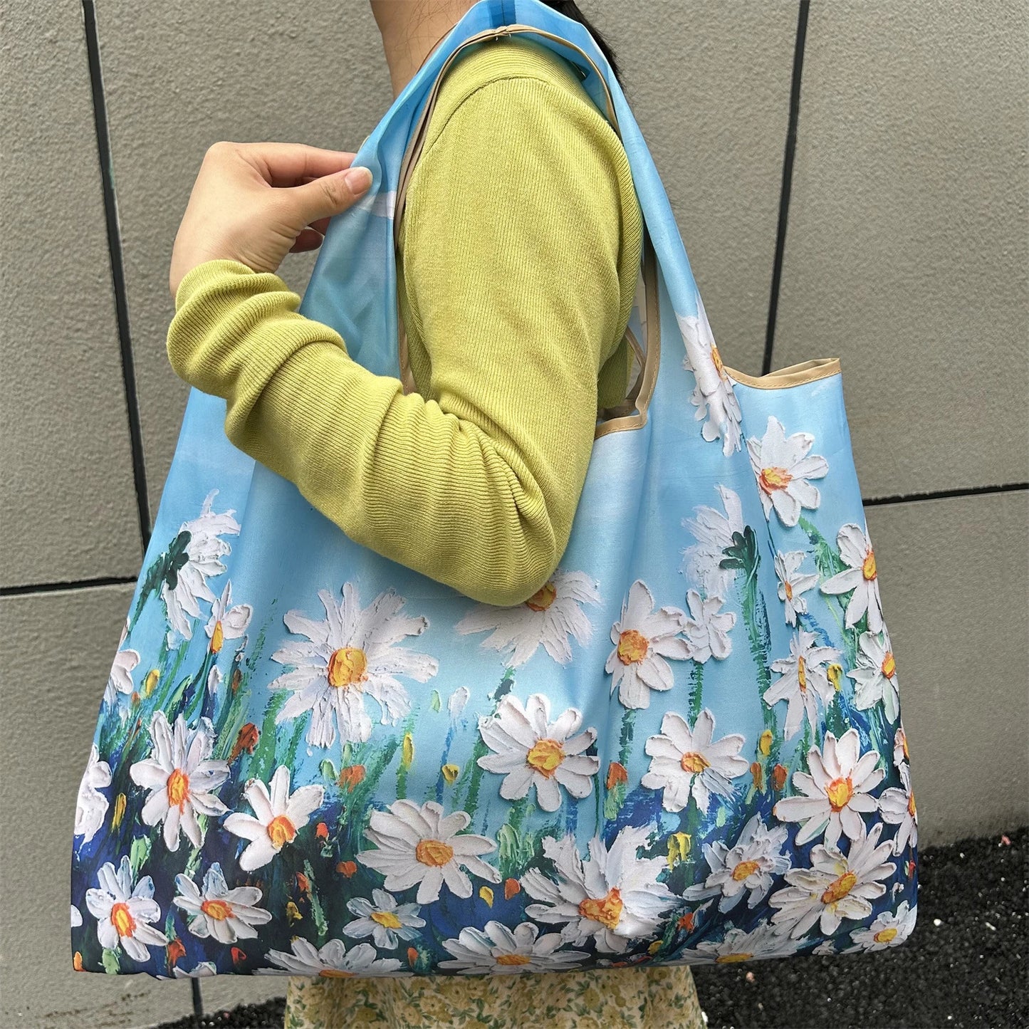 Large Foldable Reusable Nylon Shopping Bag – Travel Tote
