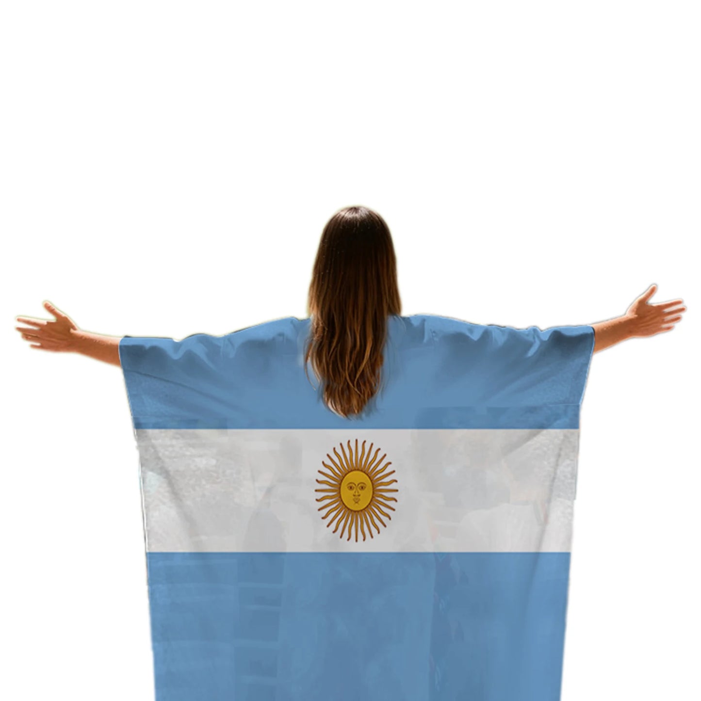 2026 World Cup Football Flag Cape | Wearable Fan Shawl