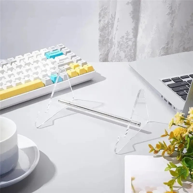 Transparent Acrylic Keyboard Stand | 1, 2 & 3-Tier Desk Rack