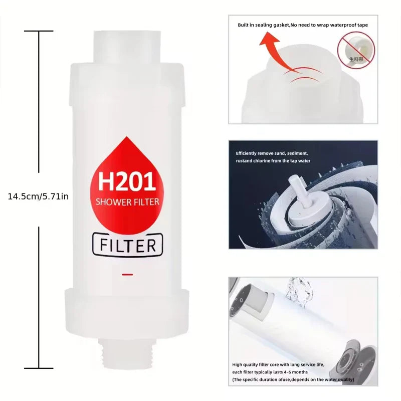 Fragrance Shower Head Filter | Vitamin C PPF Cartridge