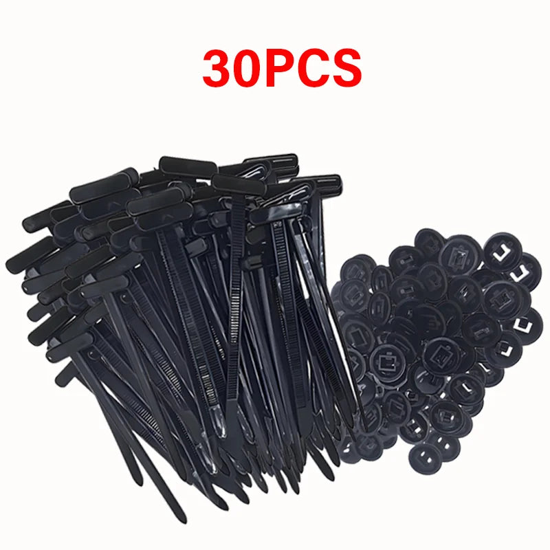 Heavy-Duty Self-Locking Nylon Zip Tie Cable Clip Buckle