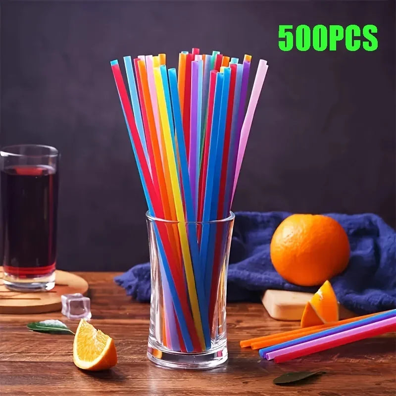 Colorful Flexible Plastic Drinking Straws – Bulk 100–1000 Pack