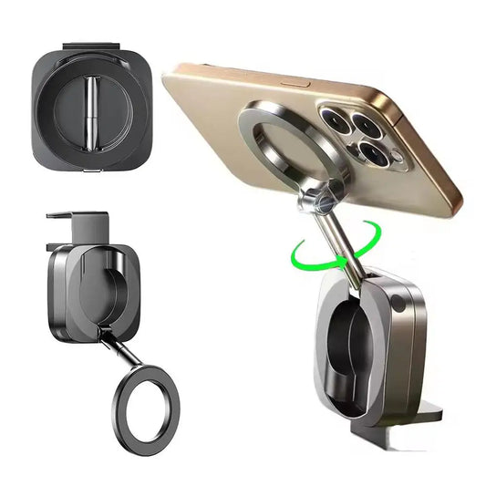 Universal Travel Magnetic Phone Stand 360° Rotating Car Headrest Mount for Magsafe iPhone Universal Car Bracket Peaceful Pleasures Health and Wellness