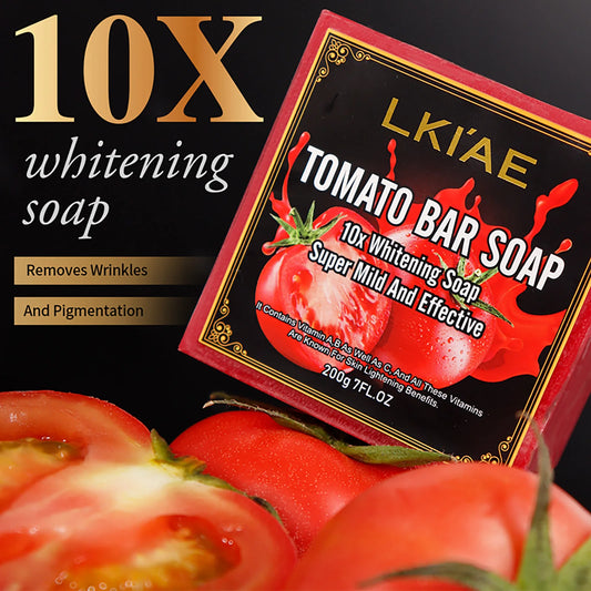 AILKE Tomato Natural Bar Soap – Brightening & Oil Control 200g Natural Bar Soap Peaceful Pleasures Health and Wellness Soap 200g China Mainland
