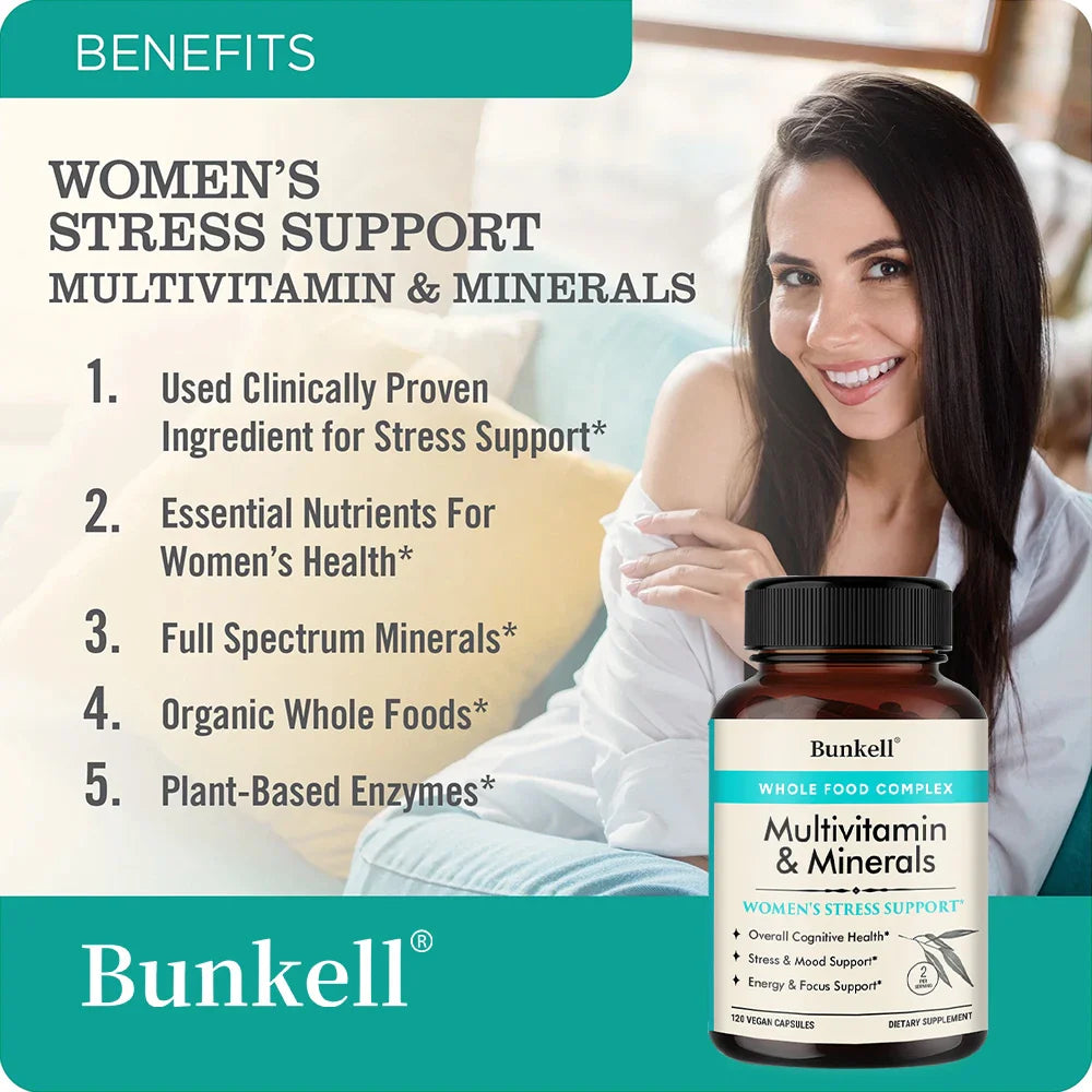 Bunkell Women's Multivitamin – Hair, Skin, Immunity & Energy