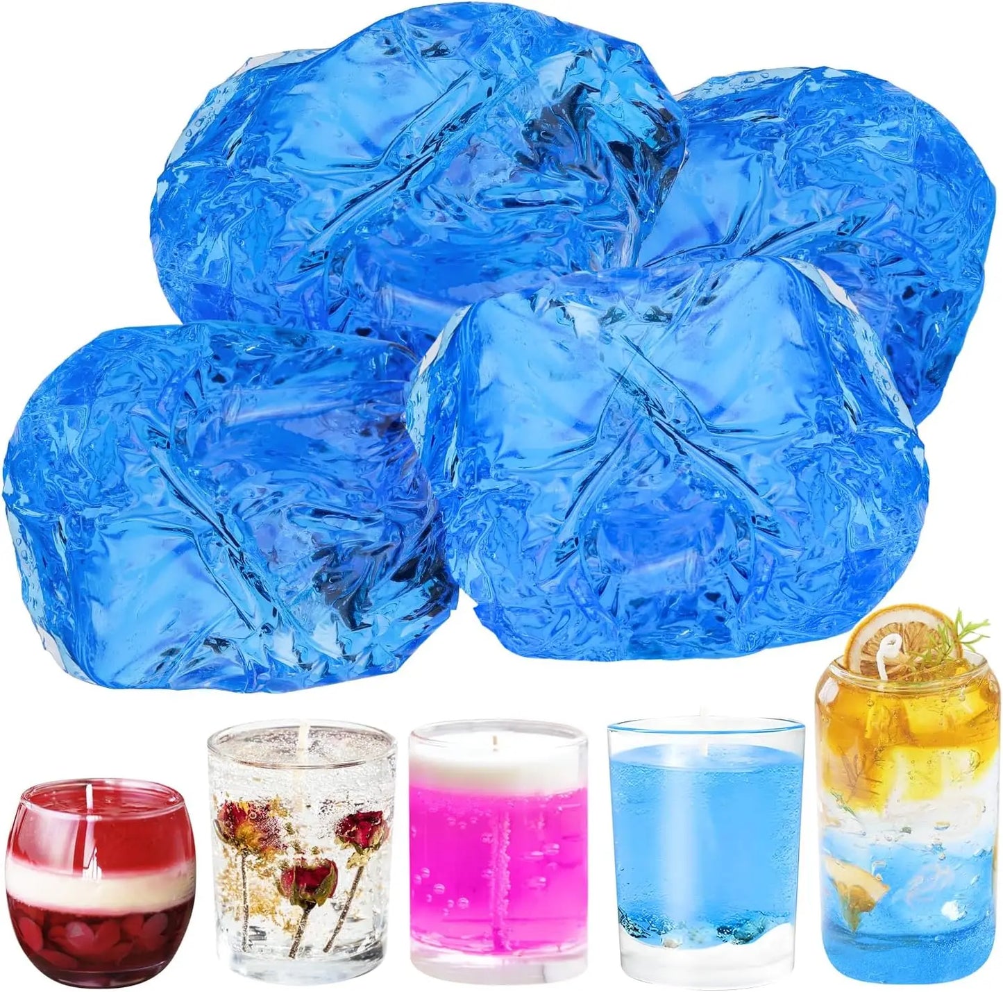 Blue Clear Gel Wax 100G – DIY Aromatherapy Candle Making