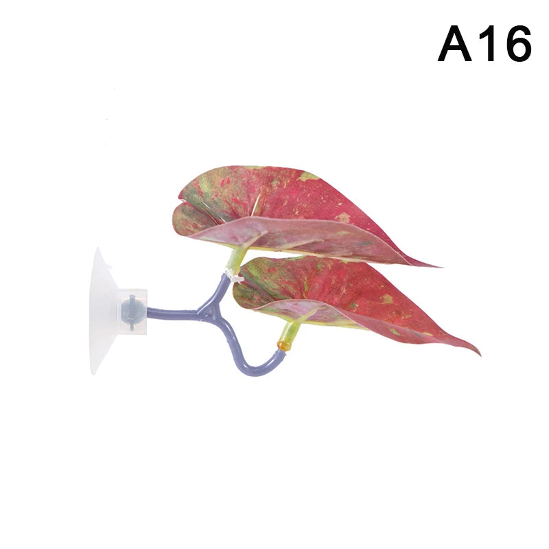 Artificial Aquarium Leaf Plant – Fish Resting & Hiding Decor