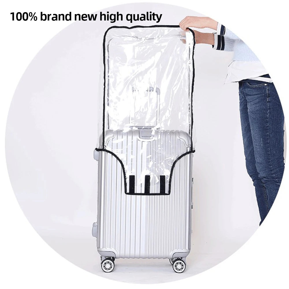 Clear PVC Suitcase Cover Protector 18–30 Inch Peaceful Pleasures Health and Wellness
