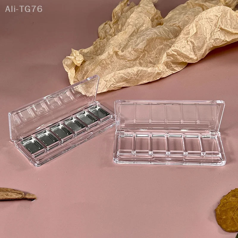 6-Grid Refillable Empty Makeup Palette for Eyeshadow & Blush